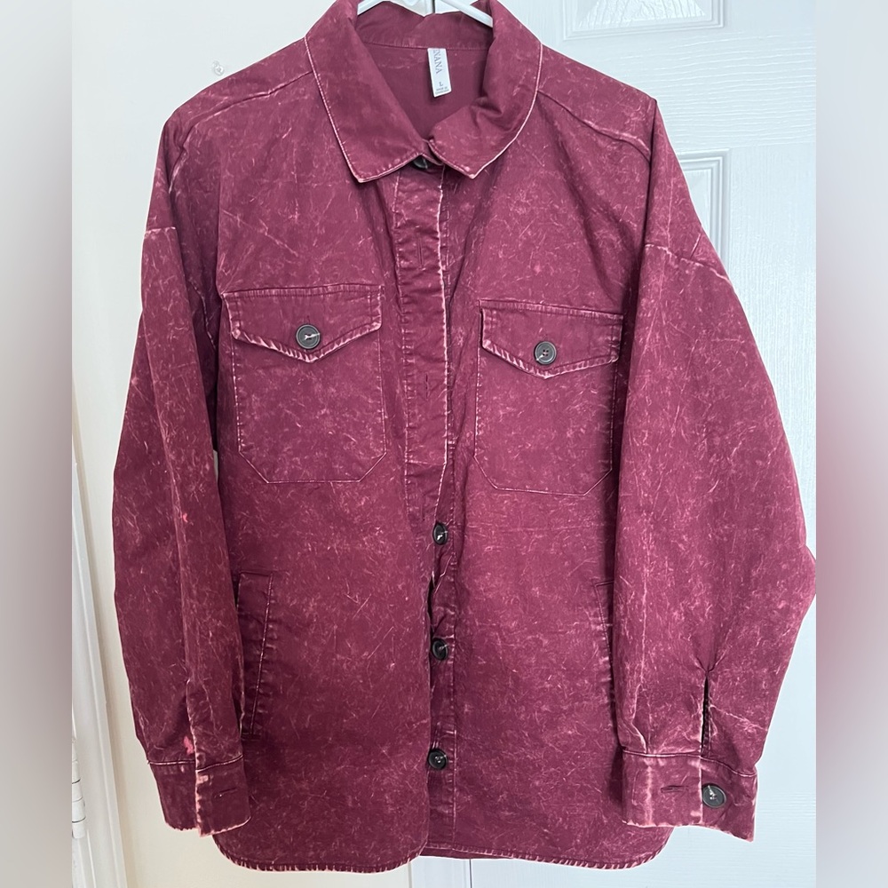 Zenana oversized collared shirt